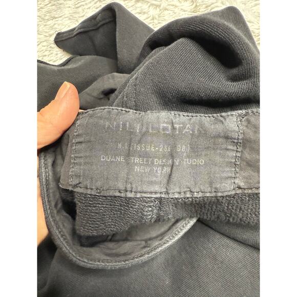 Nili Lotan Kiki Pants Women's Large Crop Wide Leg Black 100% Cotton Made USA - Picture 4 of 7